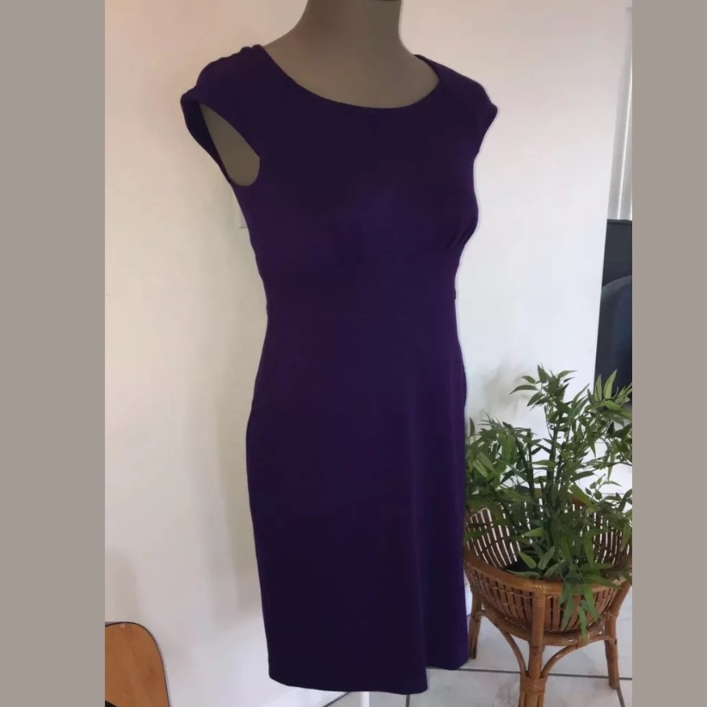 Calvin Klein Purple Sheath Dress - Medium (8)
